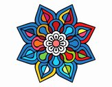 Mandala de flor sencilla