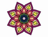 Mandala de flor sencilla