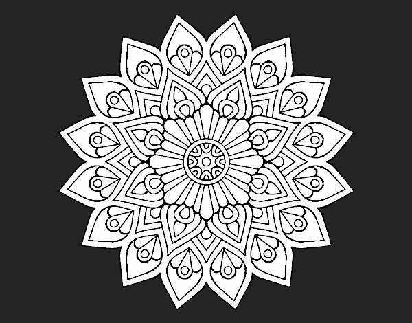 Mandala destello creciente