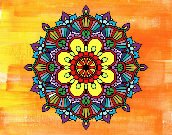 Mandala destello floral