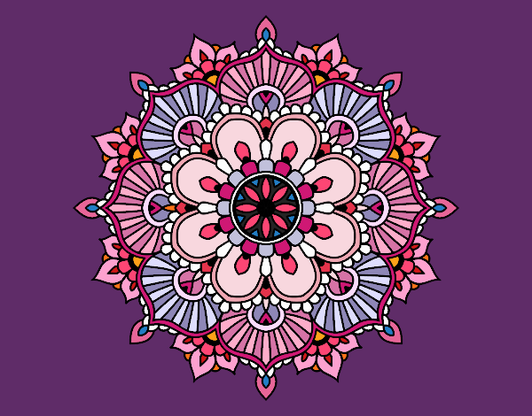 Mandala destello floral