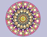 Mandala flor con círculos