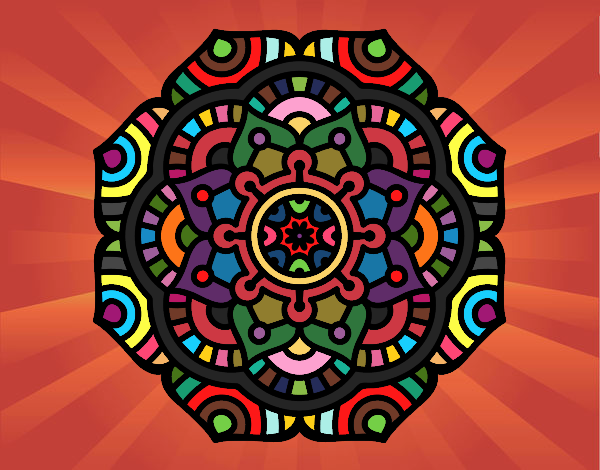 Mandala flor conceptual