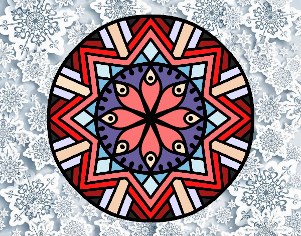 Mandala flor de bambú