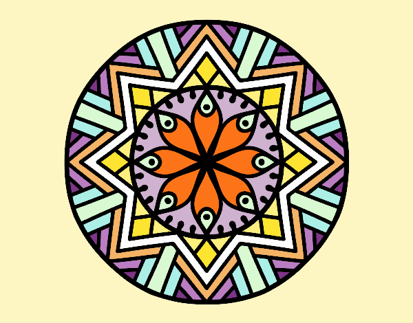 Mandala flor de bambú