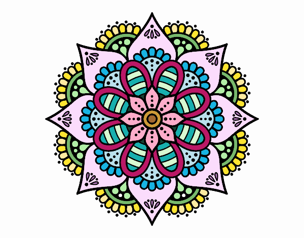 Mandala flor de primavera