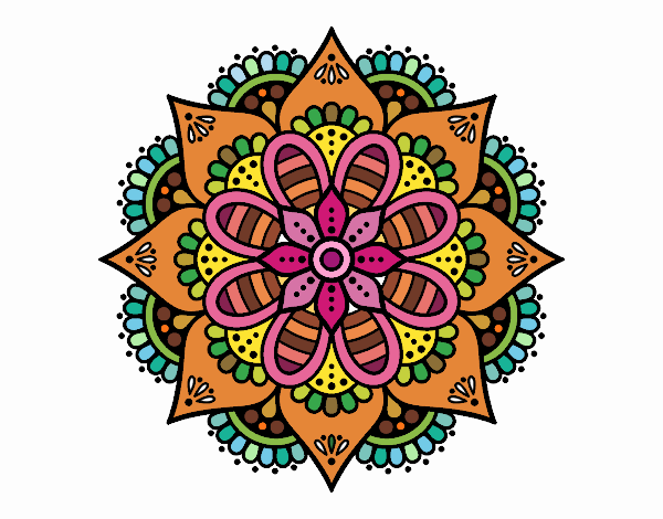 Mandala flor de primavera