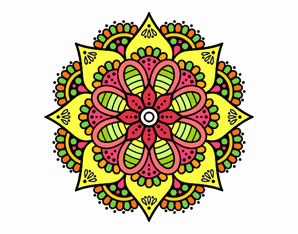 Mandala flor de primavera