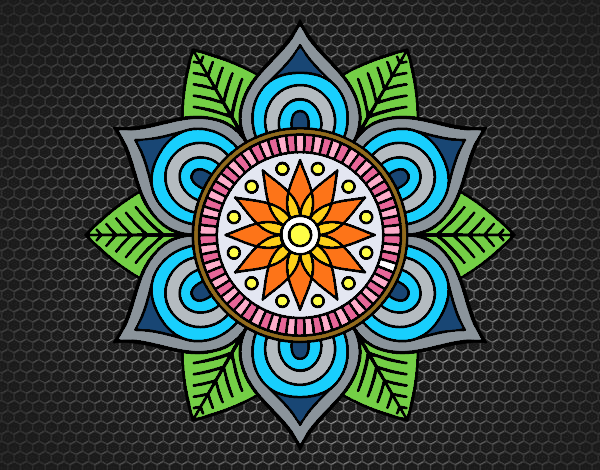 Mandala flor estelar