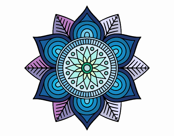 Mandala flor estelar