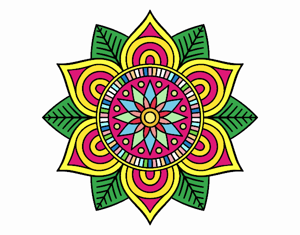 Mandala flor estelar