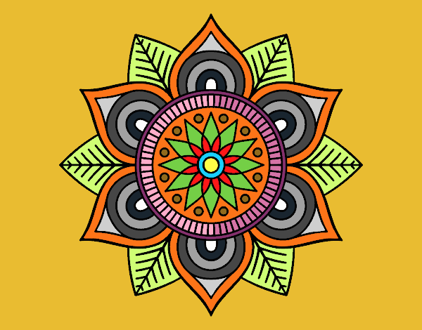 Mandala flor estelar