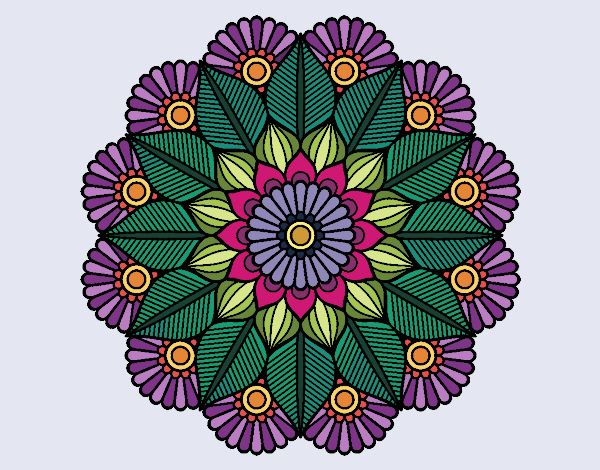 Mandala jardín vegetal