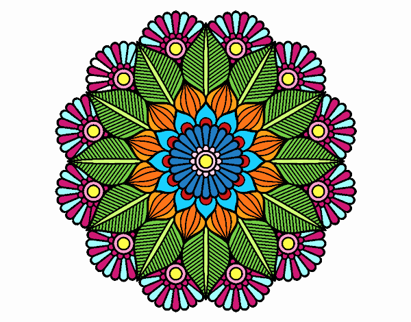 Mandala jardín vegetal