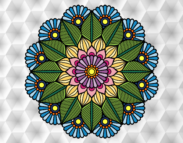 Mandala jardín vegetal