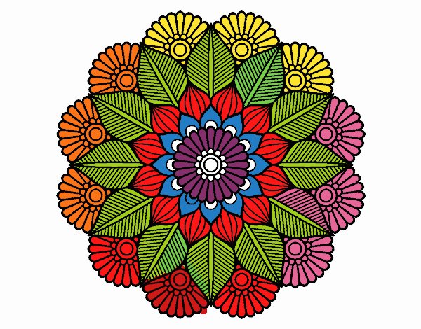 Mandala jardín vegetal