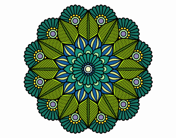 Mandala jardín vegetal