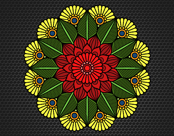 Mandala jardín vegetal