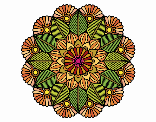 Mandala jardín vegetal