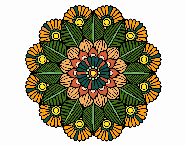 Mandala jardín vegetal