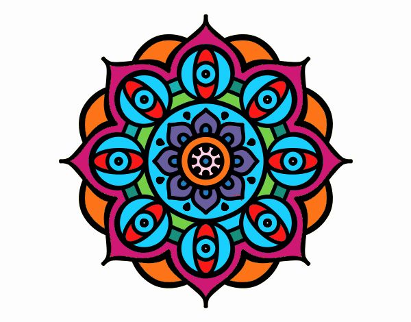 Mandala ojos abiertos