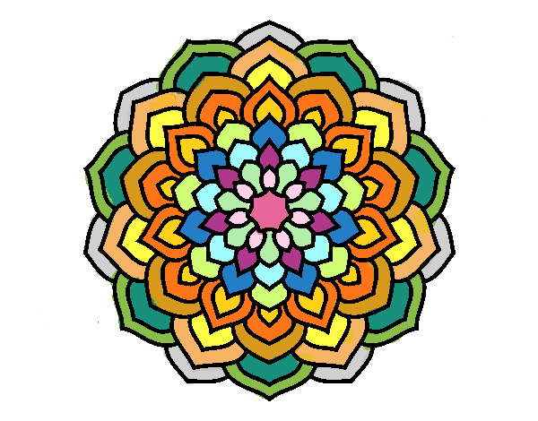 Mandala pétalos de flor