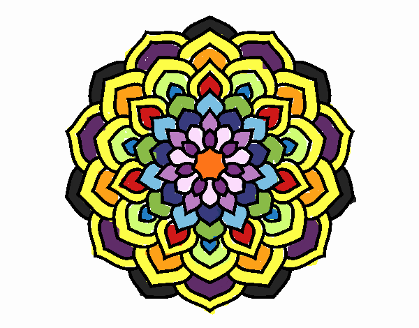 Mandala pétalos de flor