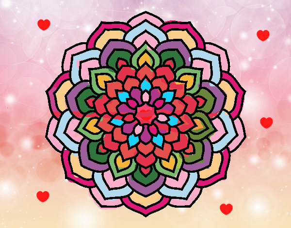 Mandala pétalos de flor