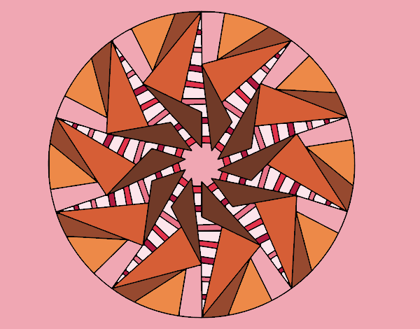 Mandala sol triangular