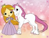 Princesa y unicornio