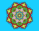 Un mandala de flor oriental