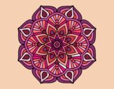 Un mandala de flor oriental