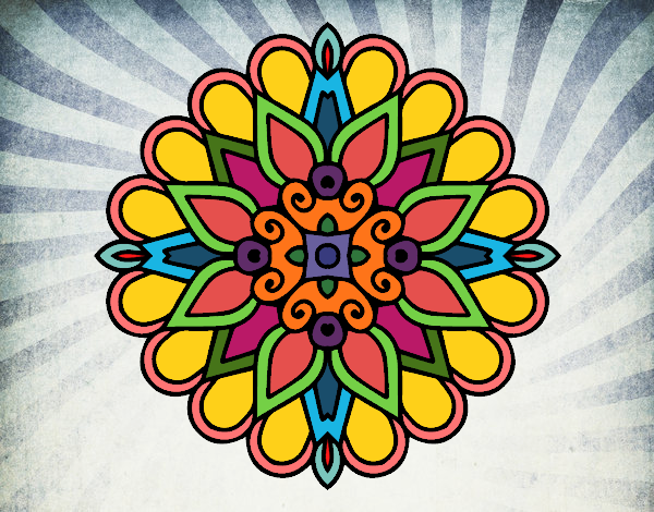 Un mandala estilo árabe