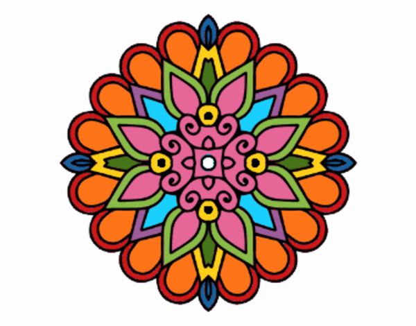 Un mandala estilo árabe