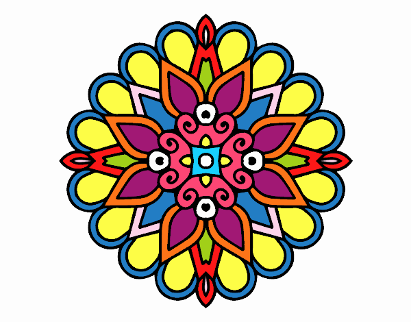 Un mandala estilo árabe