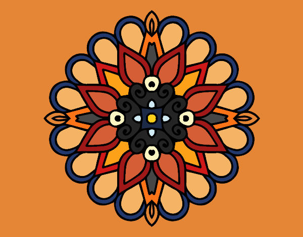 Un mandala estilo árabe