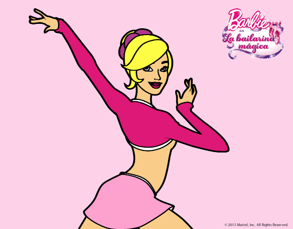 Barbie en postura de ballet