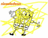 Bob Esponja saludando