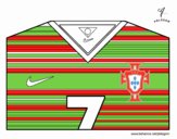 Camiseta del mundial de fútbol 2014 de Portugal