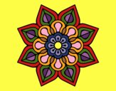 Mandala de flor sencilla