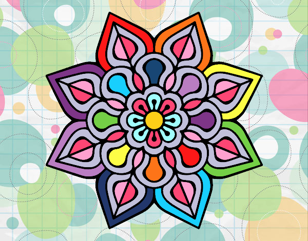 Mandala de flor sencilla