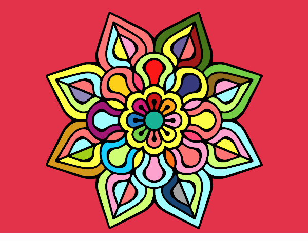 Mandala de flor sencilla