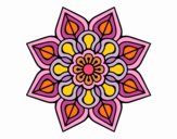 Mandala de flor sencilla