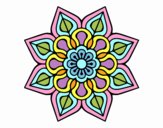 Mandala de flor sencilla