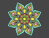 Mandala de flor sencilla