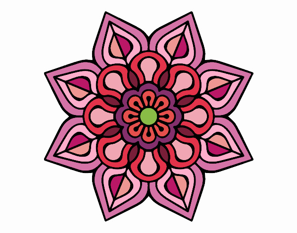 Mandala de flor sencilla