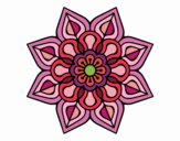 Mandala de flor sencilla