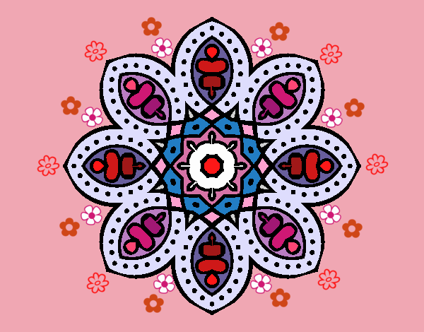 Mandala de inspiración árabe