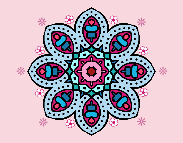 Mandala de inspiración árabe