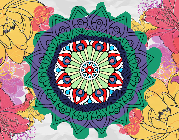 Mandala destello creciente